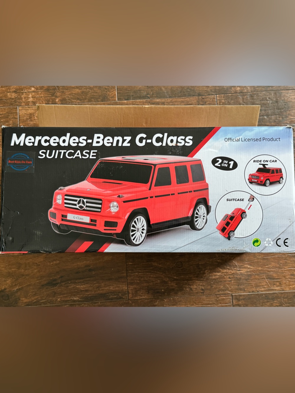 Mercedes-Benz G-Class Red Ride-On Suitcase